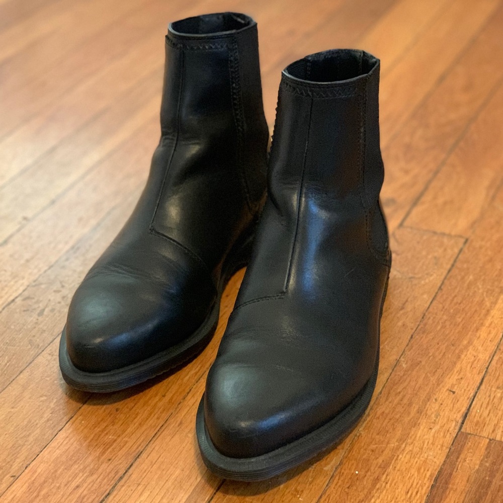 Black Dr. Marten Zip-up Boots